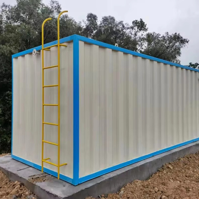 satın al 7500 kg Ağırlık inşaat malzemeleri dükkanları Ev kazaları Akıllı Entegre Mobil Atık Su MBBR Atık Su Arıtma Tesisi online manufacture