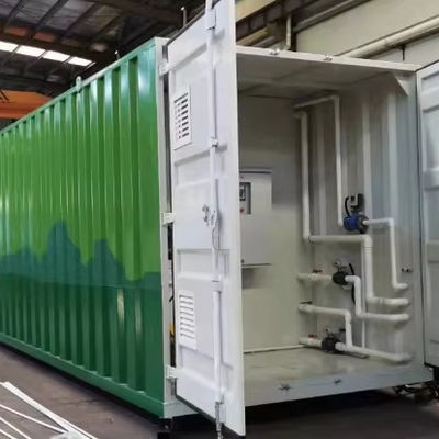 satın al 50/100/200m3/d MBR Biyorektör Elektrikli Otomatik Kontrol PLC ile Konteynerli Kanalizasyon Arıtma Tesisi  Compact Design Çevrimiçi üretim