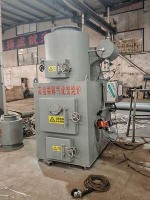 satın al Tehlikeli atıkların dizel veya doğal gaz yakıtı kullanılarak işlenmesi için 850-1300°C yanma sıcaklığı olan tıbbi atık yakıcı Çevrimiçi üretim