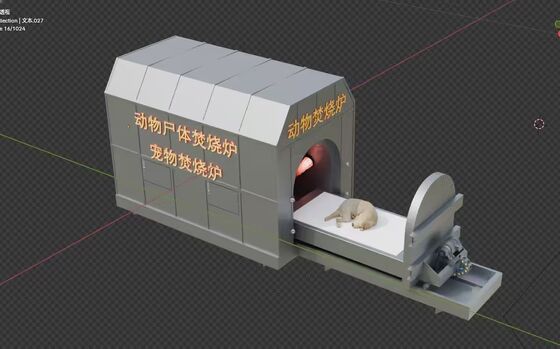Çevre dostu hayvan kalıntılarının atılması için PLC kontrolü ile özelleştirilebilir hayvan cesedi yakıcı